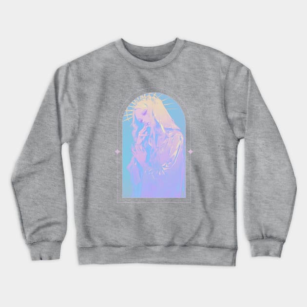 Cursed Pastel Saint Crewneck Sweatshirt by DarkSideRunners